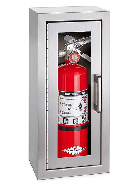 stainless steel surface mount fire extinguisher cabinet|free standing fire extinguisher cabinet.